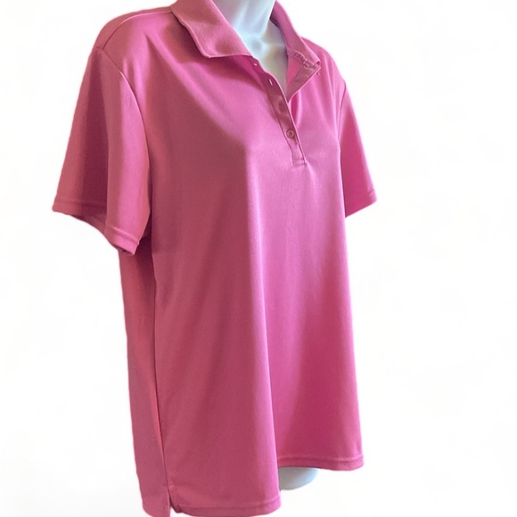 ‼️CORE 365 drifit short sleeve ladies polo in Pink size L - Picture 4 of 9